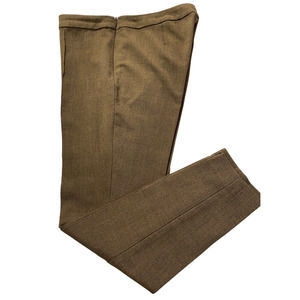 Talbots Trousers Classic Workwear Front Line Ankle Pant Brown Plaid Size 4